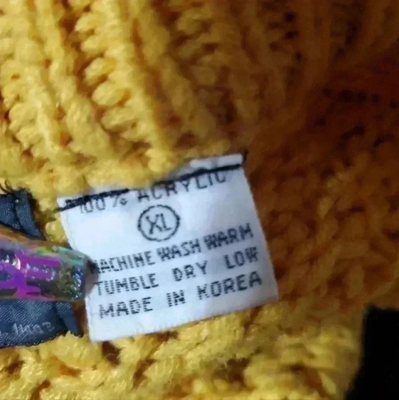 Vintage 50s 60s WPL 11403 Cable Knit Chunky Sweater. XL - Picture 8 of 13